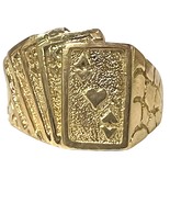 Men&#39;s Fashion Ring 10kt Yellow Gold 403891 - €362,20 EUR