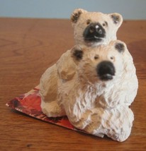 Edmond Wolf Jr. Polar Bear Cubs Figurine Wildlife Collectables Made in C... - £11.53 GBP