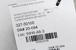 Turbo Turbocharger 2.0L Engine ID BPY Fits 06-08 AUDI A3 23548 image 12