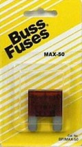 Bussmann Automotive BP/MAX-50-RP Maxi Blade Fuse 50 Amp Red - £7.04 GBP