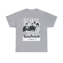 Bauhaus Graphic Print Band Art Short Sleeve Unisex Heavy Cotton T-Shirt - $13.02+