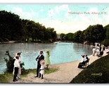 Lakeside in Washington Park Albany New York NY 1909 DB Postcard P26 - £2.80 GBP