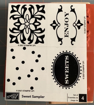 Stampin Up Sweet Sampler Rubber Stamp Set - £8.06 GBP