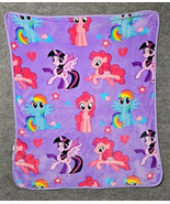 Hasbro My Little Pony Twilight Dance Fleece Blanket 2017 Double Sided 39... - $30.74 CAD
