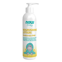 NOW Baby Nourishing Baby Lotion, Fragrance Free, 8 Fluid Ounces - £8.92 GBP