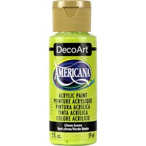 DecoArt Americana Acrylic Paint 2oz - Citron Green - Transparent - £13.29 GBP