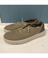 Hey Dude Shoes Men’s 9 Conway Craft Tan Linen White Sneakers Slip On Loafer - £49.30 GBP