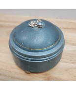 VTG 1940s Footed Aluminum Windup Musical Powder Puff Box Plays Beautifully - €32,95 EUR