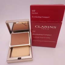 Clarins Everlasting Compact Foundation .3oz 117 HAZLENUT - £9.34 GBP