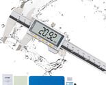 VEVOR 6&quot; 150mm Digital Vernier Caliper Stainless Steel Micrometer LCD Gu... - $35.99