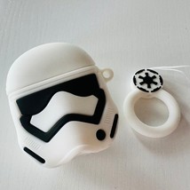 Apple AirPods 1 / 2 Case Star Wars Stormtrooper Silicone Earphone Cover Protecto - £10.94 GBP