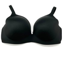 Cacique Bra Size 40F Simply Wire Free Plunge Black Push Up Padded Layne ... - $22.49