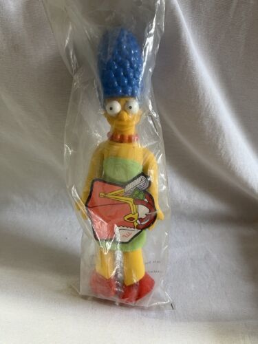 Primary image for Vintage Simpsons Marge Simpson 11” Doll Burger King Figure 1990 Plush Vinyl Head