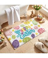 Happy Easter Bath Mat 17 x 29 Non-Slip Absorbent New - $24.95
