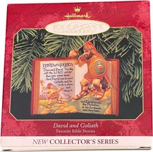 1999 Hallmark Keepsake Christmas Ornament David and Goliath new in box Bible - £11.25 GBP