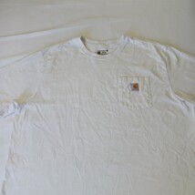 Carhartt K87 WHT Loose Fit Heavyweight Men's White Short Sleeve Cotton Shirt 2XL image 15