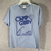 Camp Gibby  T-Shirt Basketball Camp Youth Size Medium Light Blue Gildan ... - £3.81 GBP