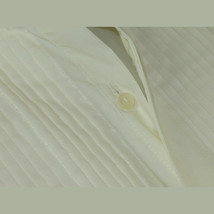 Men's Tuxedo shirt By CLASSIX Wing Tip Formal Pleated Front After Six M00 Ivory image 7