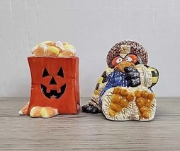 Fitz and Floyd Halloween Scary Crow Salt &amp; Pepper Shakers  - $29.02