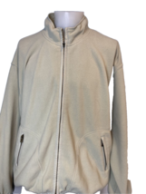 Tommy Bahama Tan Fleece Zip Front Long Sleeve Jacket Men&#39;s Size L - €16,32 EUR