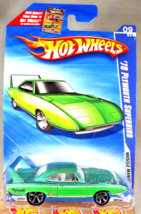 2010 Hot Wheels #87 Muscle Mania 9/10 &#39;70 PLYMOUTH SUPERBIRD Green Varia... - $17.50