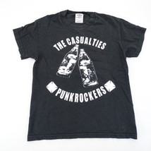 Vintage The Casualties Army Punk Rock Punkrockers Band T Shirt Rare Youth M - £20.46 GBP