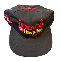 Ernie Irvan #28 Texaco Havoline Black Embroidered Adjustable Snap Back Hat - £13.85 GBP