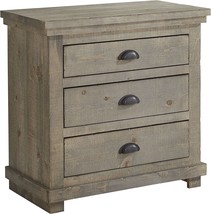 Weathered Gray Progressive Furniture Willow Nightstand. - £272.52 GBP