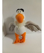 Vintage Disney From The Little Mermaid Scuttle The Seagull Plush Toy 10&quot; - $10.93