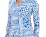 NWT Ladies G LIFESTYLE JAKARTA BLUE Long Sleeve Mock Golf Shirt S M L XL... - $64.99