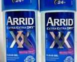 2X Arrid Extra Extra Dry Antiperspirant  Deodorant Clear Gel Morning Cle... - £15.65 GBP