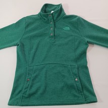 The North Face ATTV Women's S Green 1/4 Snap Pullover Sweatshirt Pockets Outdoor image 10