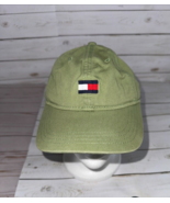 Tommy Hilfiger Baseball Cap Men&#39;s Green Logo Spell Out Cotton Adjustable... - $21.77