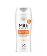 4 Bottles FRESH Skinlab Milk White Glutathione Kojic Skin Lightening Bod... - £72.10 GBP