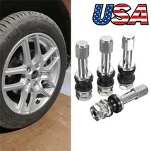 4Pieces Auto Tire Valves Stem Dust Cap Cover TR48E Bolted Stainless Steel - $184.34 MXN