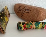Maui Jim Sunglasses Medium Clam Shell Hard Case Cleaning Cloth Bag Authe... - $33.54