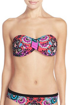 NEW Nanette Lepore Bali Batik Tease Twist Bandeau Bikini Top L Large NL6DM81 - £31.60 GBP