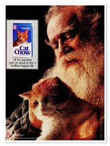 Print Ad Purina Cat Chow Man Petting Orange Vintage 1987 Magazine Advert... - €8,35 EUR