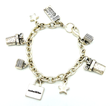 American Girl Silver Tone Charm Bracelet - £17.40 GBP