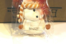 Christmas Ornaments WHOLESALE- SNOWMAN- 13360- 'baby's 1ST- (12) - New -W74 - $9.45