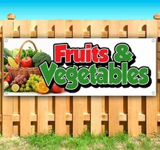 Fruits &amp; Vegetables Advertising Vinyl Banner Flag Sign Many Sizes Produce - £18.69 GBP+