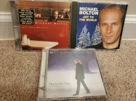 Lot of 3 Michael Bolton CDs: Joy to the World, This Is the Time, All That Matter - £6.37 GBP