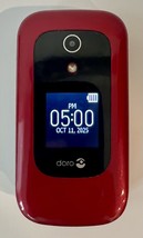 Doro 7050 - DFC-0180 - Burgundy/White (Consumer Cellular) Flip Phone - $735.76 MXN