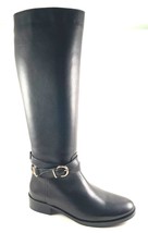 Passaggi 5164 Black Leather Low Heel Knee High Riding Boot - $160.30
