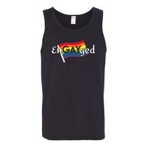 EnGAYged - Wedding Engagement Marriage LGBT Pride Funny Tank Top - Small - Black - £19.23 GBP
