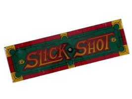 Vintage Slick Shot Marquee Arcade Sign Glass Sign Video Game Pool Billia... - £78.18 GBP