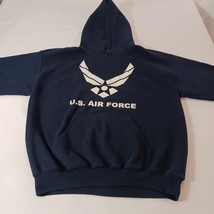 Gildan Dryblend US AIR FORCE Mens Blue Cotton Blend Hoodie Pullover Sweatshirt M image 8