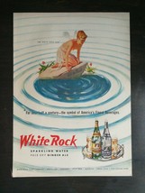 Vintage 1951 White Rock Sparkling Water Full Page Original Ad 1221 - £5.22 GBP