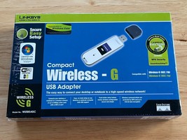 Linksys WUSB54GC Compact Wireless-G Usb 2.0 Wifi Network Card Adapter Brand New - $24.74