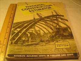 Paperback National Construction Estimator 1966 14th Edition [Z39c] - £22.22 GBP